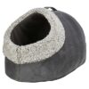 Kattenmand Iglo Calida Warmtereflecterend Grijs-Wit / Zwart 50X30X35 Cm