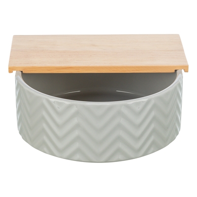 Zandbad Met Platform Muizen / Hamsters Keramiek / Hout 20X20 Cm 21X8 Cm