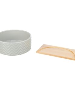 Zandbad Met Platform Degoes / Hamsters Keramiek / Hout 24X24 Cm 25X9 Cm
