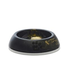 Voerbak Kat Delice Marble Zwart / Goud 10,5X10,5X4 Cm 200 Ml