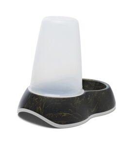 Drinkbak Loop Marble Zwart / Goud 26X17,5X23 Cm 1,5 Ltr
