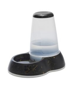 Drinkbak Loop Marble Zwart / Goud 32,5X22X29 Cm 3 Ltr