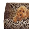Bed Hoes Premium Luipaard Print Bia-3 70X60X12,5 Cm