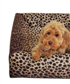 Bed Hoes Premium Luipaard Print Bia-3 70X60X12,5 Cm