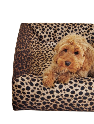 Bed Hoes Premium Luipaard Print Bia-3 70X60X12,5 Cm