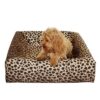 Bed Hoes Premium Luipaard Print Bia-2 60X50X12,5 Cm