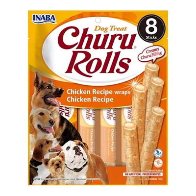 Dog Churu Rolls Chicken Recipe Wraps 8X12 Gr
