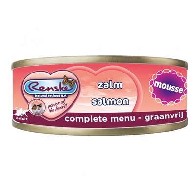 Kat Vers Bereid Mousse Zalm Graanvrij 24X70 Gr
