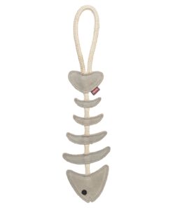 Visgraat Leer Met Touw 43 Cm