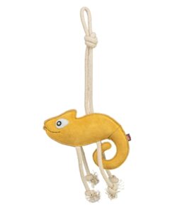 Kameleon Leer Met Touw 45 Cm
