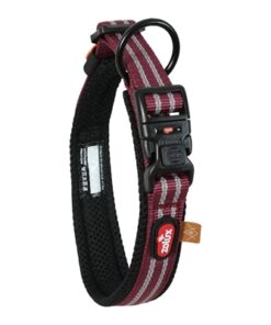 Bvk Halsband Hond Rood M 35-45 Cm X 3,5 Cm