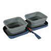 Bvk 2In1 Opvouwbare Voerbak En Drinkbak Blauw 2X700 Ml