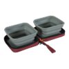 Bvk 2In1 Opvouwbare Voerbak En Drinkbak Rood 2X700 Ml