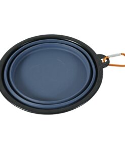 Bvk Voerbak Opvouwbaar Siliconen Blauw 13 Cm 450 Ml