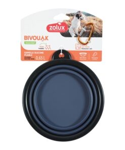 Bvk Voerbak Opvouwbaar Siliconen Blauw 16 Cm 650 Ml