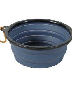 Bvk Voerbak Opvouwbaar Siliconen Blauw 17 Cm 1 Ltr