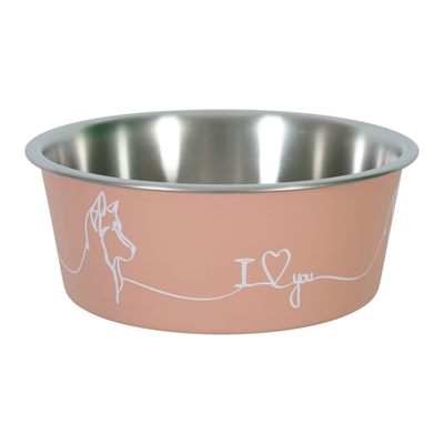 Love Voerbak Hond Roze 15 Cm750 Ml