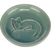 Voerbak Kat Katrelief Keramiek Blauw 14,5 Cm 150 Ml
