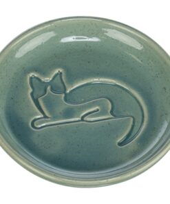 Voerbak Kat Katrelief Keramiek Blauw 14,5 Cm 150 Ml