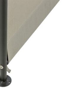 Overkapping Voor Hondenstretcher Beige / Zwart 110X70X100 Cm