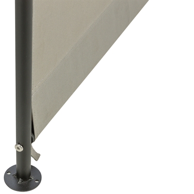Overkapping Voor Hondenstretcher Beige / Zwart 110X70X100 Cm