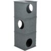Kattenhuis Toren Nele Vilt Grijs 38X38X105 Cm