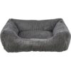 Hondenmand Jonna Vital Ribstof Donkergrijs 120X80 Cm