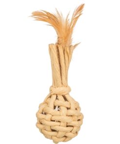 Verenspeeltje Met Bel Papiergaren Xxl 15 Cm 4 St