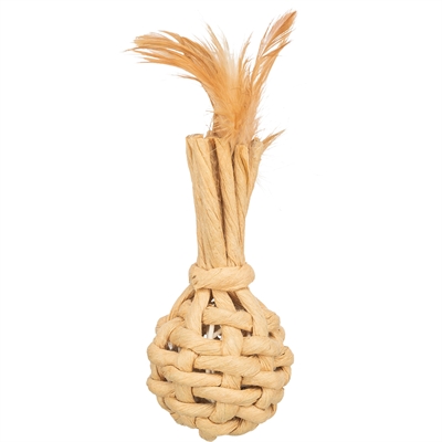 Verenspeeltje Met Bel Papiergaren Xxl 15 Cm 4 St
