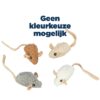 Muis Met Catnip Pluche Assorti 18 Cm 4 St
