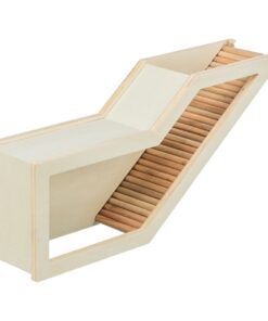 Observatiebox Muis / Hamster Met Tunnel Onbehandeld Hout 36X17 Cm