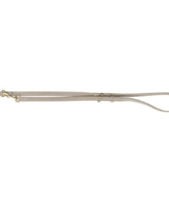 Hondenriem Pure Verstelbaar Leer Lichtgrijs L-Xl 200X2,5 Cm