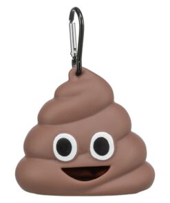 Poepzakhouder Drol Emoji Inclusies 15 Zakjes Bruin 8X5 Cm 4 St