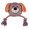 Hond Pluche Met Touw 27Cm 3 St