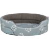Hondenmand Jimmy Cotton Look Ovaal Lichtgrijs / Donkergrijs 95X85 Cm