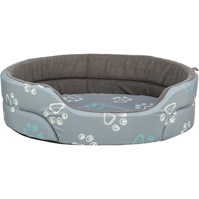 Hondenmand Jimmy Cotton Look Ovaal Lichtgrijs / Donkergrijs 95X85 Cm