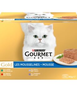 Gold Mousse Mixed Konijn / Rund / Kalf / Lam 24X85 Gr
