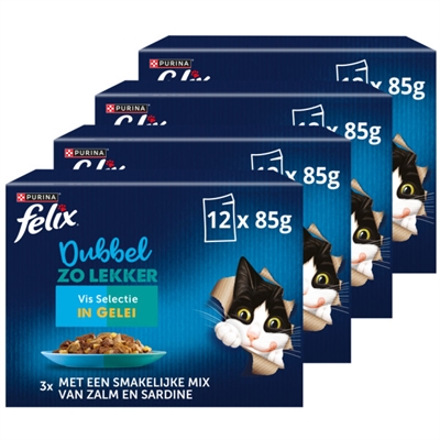 Dubbel Zo Lekker Vis Selectie In Gelei 4X12X85 Gr