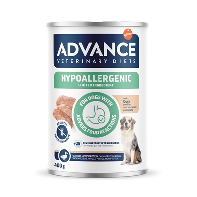 Veterinary Diet Dog Hypoallergenic Duck 6X400 Gr