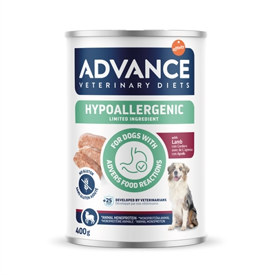 Veterinary Diet Dog Hypoallergenic Lamb 6X400 Gr