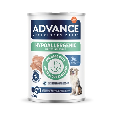 Veterinary Diet Dog Hypoallergenic Trout 6X400 Gr