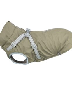 Regenjas Hond Pontis Rain Met Tuig Olijfgroen 45 Cm