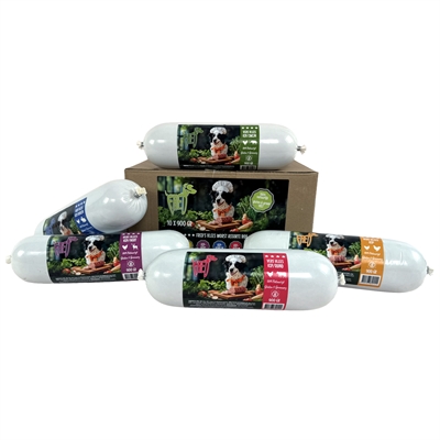 Gestoomd Vers Vlees Worst Assorti Box 10X900 Gr