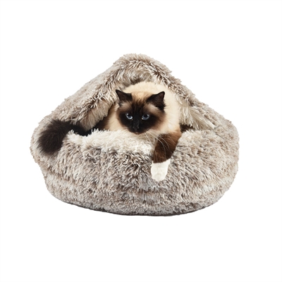 Kattenmand Iglo Gemeleerd Beige / Wit 50X35 Cm