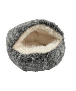 Kattenmand Iglo Gemeleerd Zwart / Wit 50X35 Cm