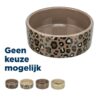 Voerbak / Drinkbak Leo Kat Keramiek Panterprint Assorti 12 Cm 300 Ml