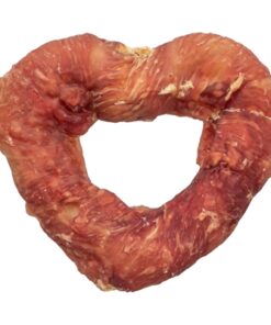 Denta Fun Heart Met Eendenborst 8 Cm 40 Gr 50 St