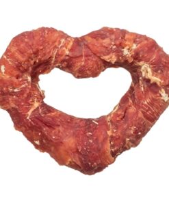 Denta Fun Heart Met Eendenborst 10 Cm 70 Gr 50 St
