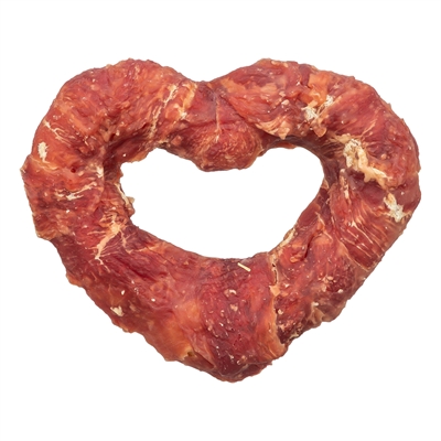 Denta Fun Heart Met Eendenborst 10 Cm 70 Gr 50 St