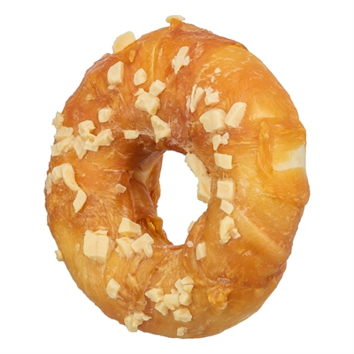 Denta Fun Ring Met Kip En Kaas 10 Cm 110 Gr 25 St